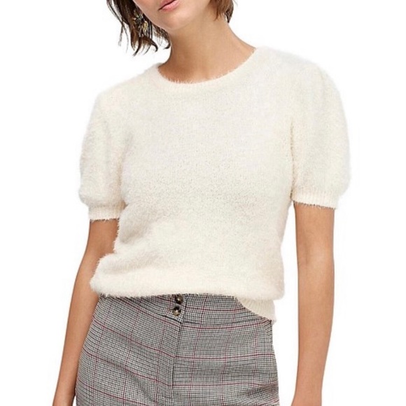 J. Crew | The Reeds Fuzzy Short Sleeve Sweater - Picture 1 of 5